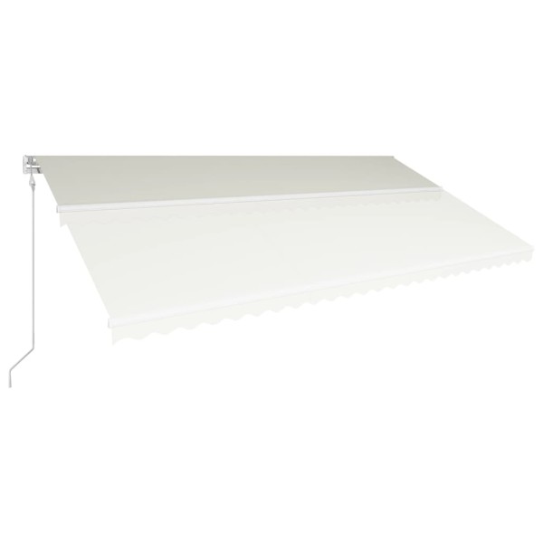 Toldo retráctil automático color crema 600x300 cm Toldo retráctil automático color crema 600x300 cm