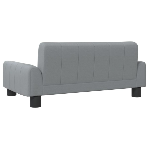 Sofá para niños de tela gris claro 70x45x30 cm Sofá para niños de tela gris claro 70x45x30 cm