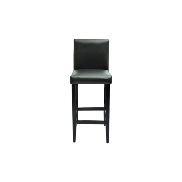 Taburetes de cocina 4 unidades cuero artificial negro Taburetes de cocina 4 unidades cuero artificial negro