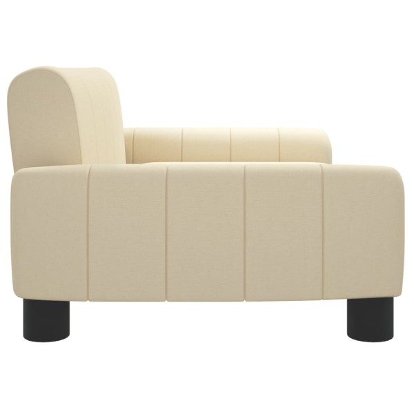 Cama para perros de tela crema 70x45x30 cm Cama para perros de tela crema 70x45x30 cm