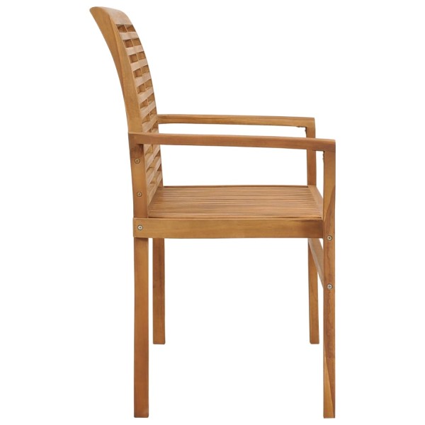 Banco de jardín madera maciza de teca con cojín beige 112 cm Banco de jardín madera maciza de teca con cojín beige 112 cm