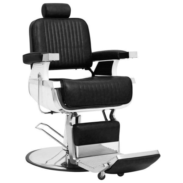 Silla de peluquería de cuero sintético negro 68x69x116 cm Silla de peluquería de cuero sintético negro 68x69x116 cm