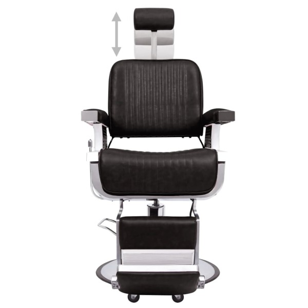 Silla de peluquería de cuero sintético negro 68x69x116 cm Silla de peluquería de cuero sintético negro 68x69x116 cm