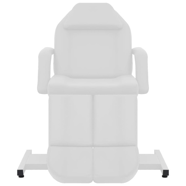 Sillón de salón de belleza cuero sintético blanco 180x62x78 cm Sillón de salón de belleza cuero sintético blanco 180x62x78 cm