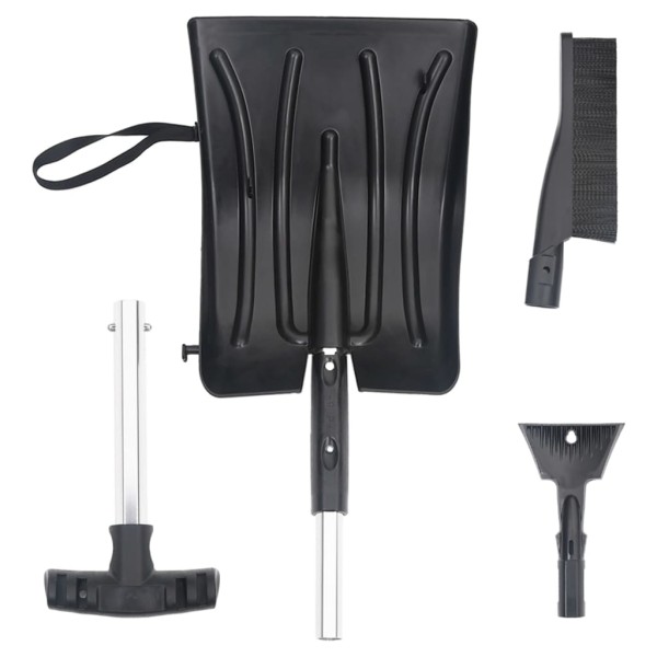 Kit de pala quitanieves 3 en 1 aluminio negro Kit de pala quitanieves 3 en 1 aluminio negro