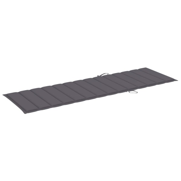 Tumbona doble y cojines madera pino impregnada gris antracita Tumbona doble y cojines madera pino impregnada gris antracita