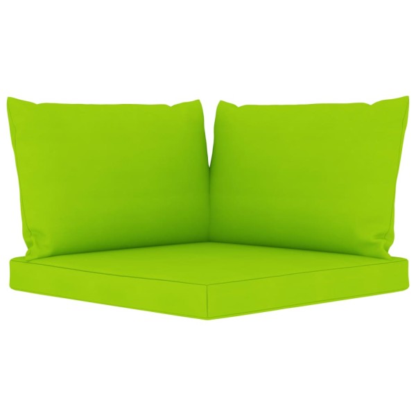 Juego de muebles de jardín 9 piezas con cojines verde lima Juego de muebles de jardín 9 piezas con cojines verde lima