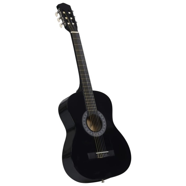 Guitarra clásica para principiantes con funda negro 3/4 36" Guitarra clásica para principiantes con funda negro 3/4 36"
