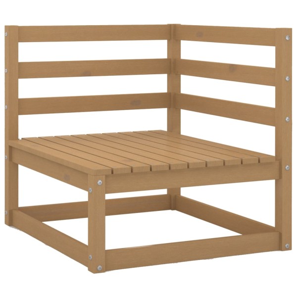 Muebles de jardín 6 piezas marrón miel madera madera de pino Muebles de jardín 6 piezas marrón miel madera madera de pino