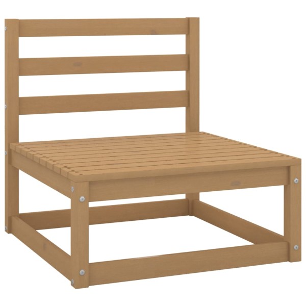 Muebles de jardín 6 piezas marrón miel madera madera de pino Muebles de jardín 6 piezas marrón miel madera madera de pino