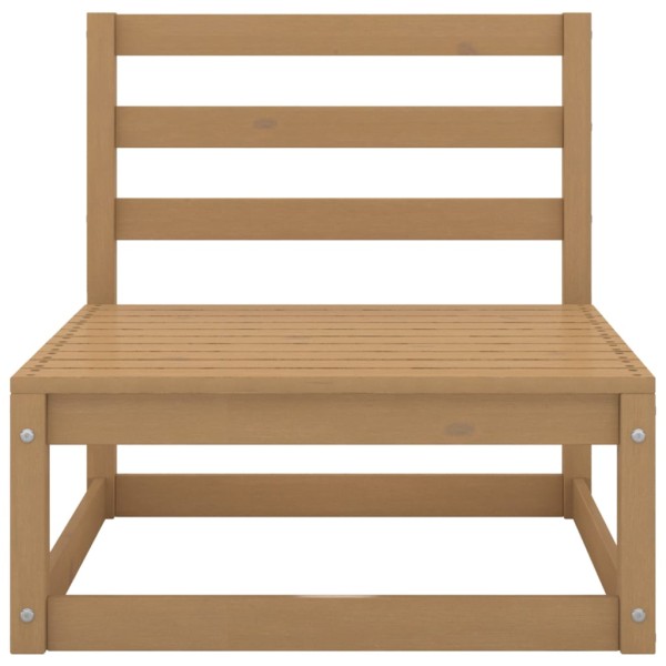 Muebles de jardín 6 piezas marrón miel madera madera de pino Muebles de jardín 6 piezas marrón miel madera madera de pino