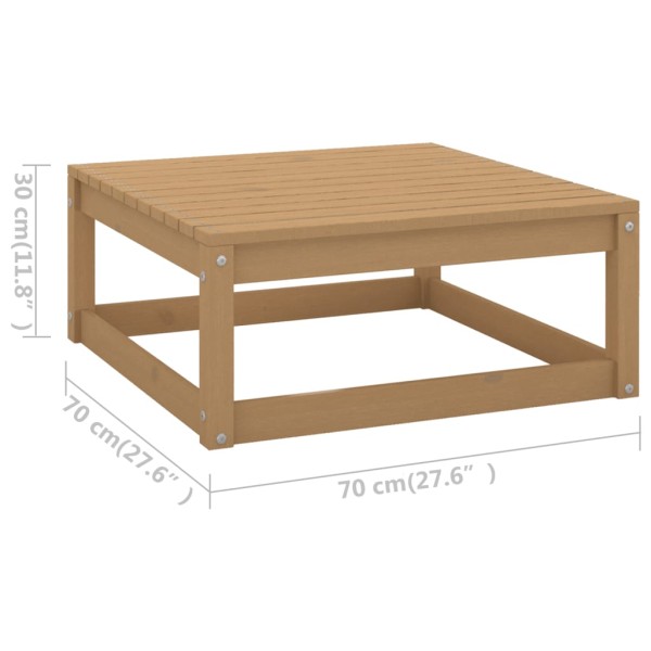 Muebles de jardín 6 piezas marrón miel madera madera de pino Muebles de jardín 6 piezas marrón miel madera madera de pino