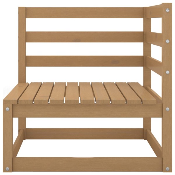 Muebles de jardín 9 pzas y cojines marrón miel madera pino Muebles de jardín 9 pzas y cojines marrón miel madera pino