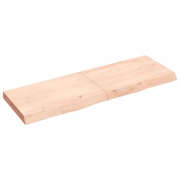 Tablero de mesa madera maciza roble sin tratar 120x40x(2-6) cm Tablero de mesa madera maciza roble sin tratar 120x40x(2-6) cm