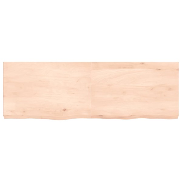 Tablero de mesa madera maciza roble sin tratar 120x40x(2-6) cm Tablero de mesa madera maciza roble sin tratar 120x40x(2-6) cm