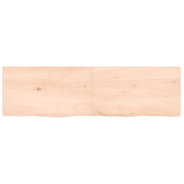 Tablero de mesa madera maciza roble sin tratar 140x40x(2-4) cm Tablero de mesa madera maciza roble sin tratar 140x40x(2-4) cm