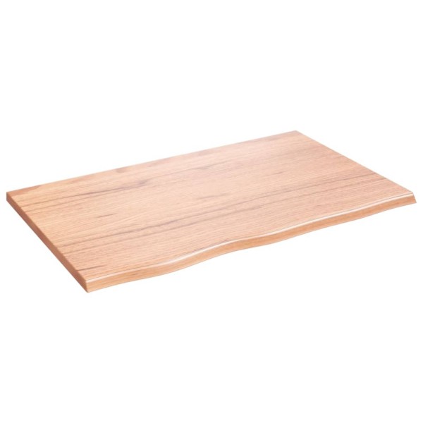 Tablero de mesa madera roble tratada marrón claro 80x50x2 cm Tablero de mesa madera roble tratada marrón claro 80x50x2 cm