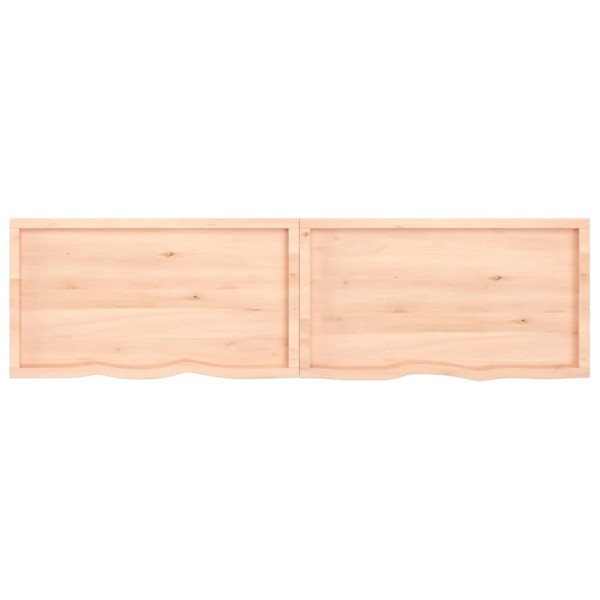 Tablero de mesa madera maciza roble sin tratar 220x60x(2-4) cm Tablero de mesa madera maciza roble sin tratar 220x60x(2-4) cm