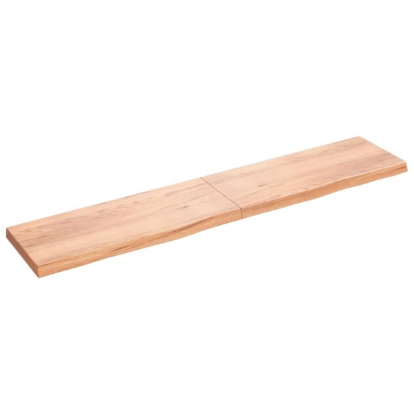 Tablero mesa madera roble tratada marrón claro 200x40x(2-6) cm Tablero mesa madera roble tratada marrón claro 200x40x(2-6) cm