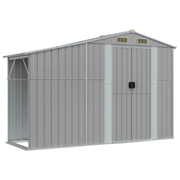 Cobertizo de jardín acero galvanizado gris 277x93x179 cm Cobertizo de jardín acero galvanizado gris 277x93x179 cm