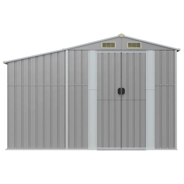 Cobertizo de jardín acero galvanizado gris 277x93x179 cm Cobertizo de jardín acero galvanizado gris 277x93x179 cm