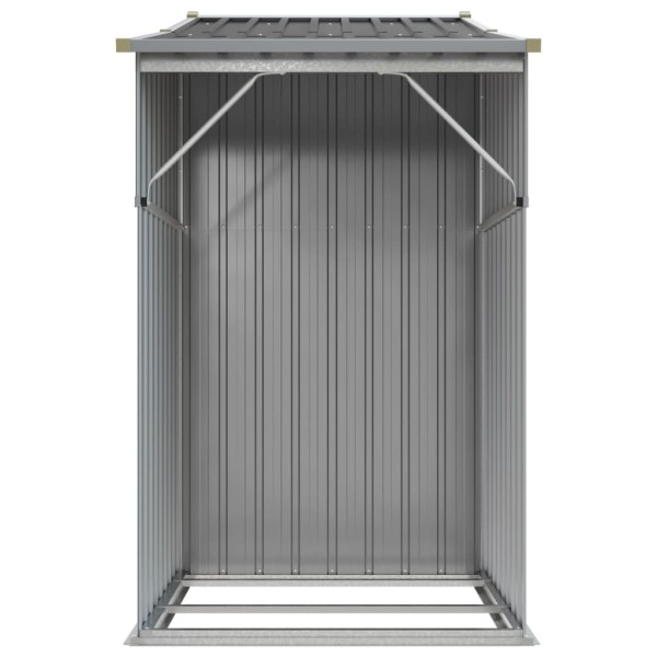 Cobertizo de jardín acero galvanizado gris 277x93x179 cm Cobertizo de jardín acero galvanizado gris 277x93x179 cm