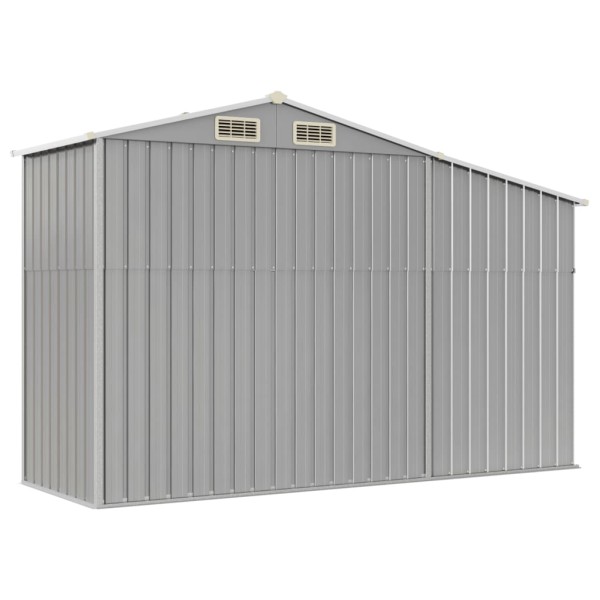 Cobertizo de jardín acero galvanizado gris 277x93x179 cm Cobertizo de jardín acero galvanizado gris 277x93x179 cm