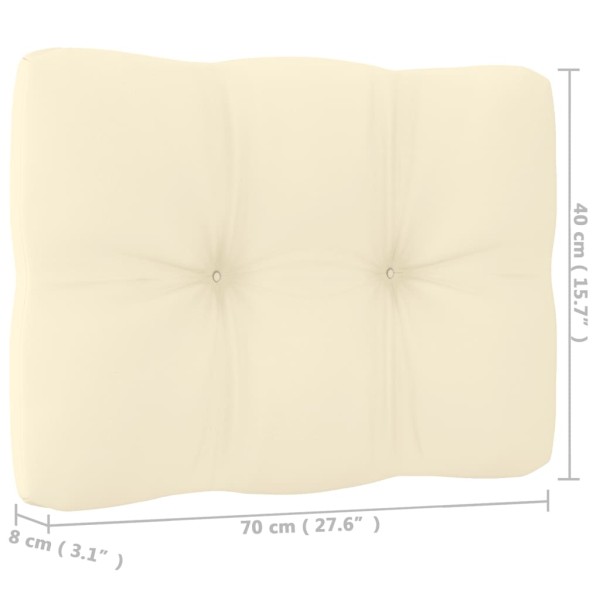 Set de muebles de jardín 7 pzs cojines madera pino marrón miel Set de muebles de jardín 7 pzs cojines madera pino marrón miel