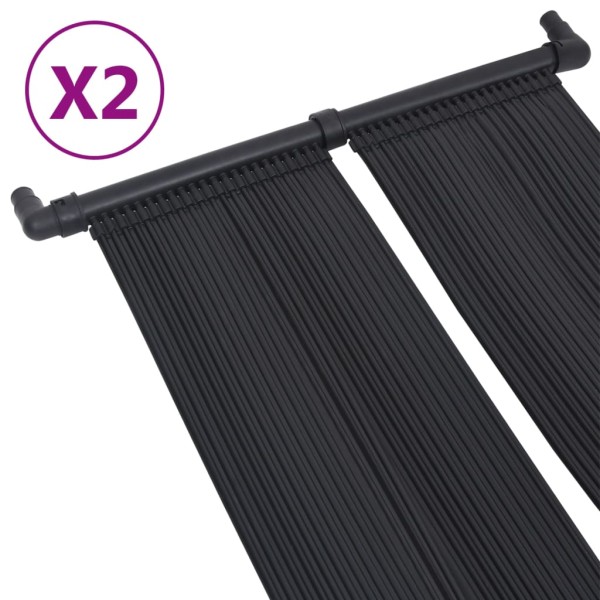 Panel calentador solar para piscinas 2 unidades 80x310 cm Panel calentador solar para piscinas 2 unidades 80x310 cm