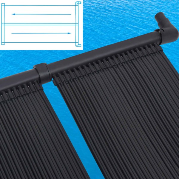 Panel calentador solar para piscinas 2 unidades 80x310 cm Panel calentador solar para piscinas 2 unidades 80x310 cm