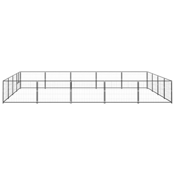 Perrera acero 20 m² negra Perrera acero 20 m² negra