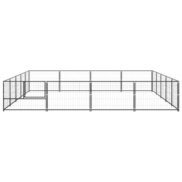 Perrera acero 20 m² negra Perrera acero 20 m² negra