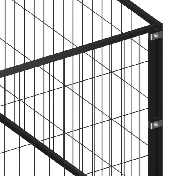 Perrera acero 20 m² negra Perrera acero 20 m² negra