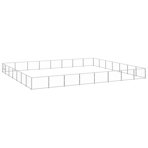 Perrera plateada 56 m² acero Perrera plateada 56 m² acero