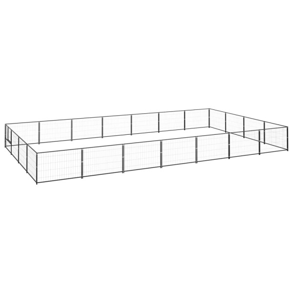 Perrera acero 28 m² negra Perrera acero 28 m² negra