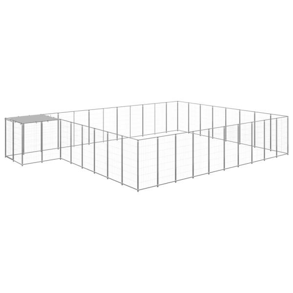 Perrera plateada 25,41 m² acero Perrera plateada 25,41 m² acero