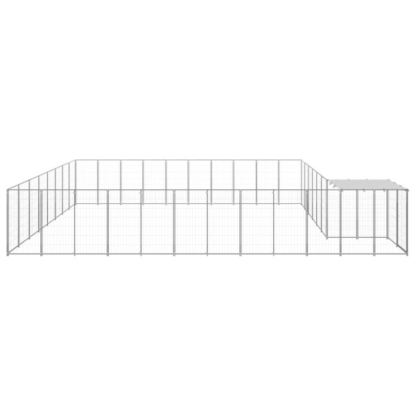 Perrera plateada 25,41 m² acero Perrera plateada 25,41 m² acero