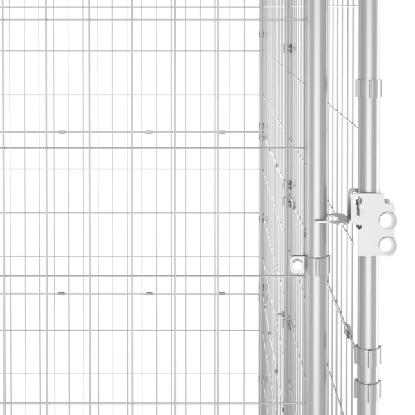 Perrera de exterior de acero galvanizado con techo 26,62 m² Perrera de exterior de acero galvanizado con techo 26,62 m²