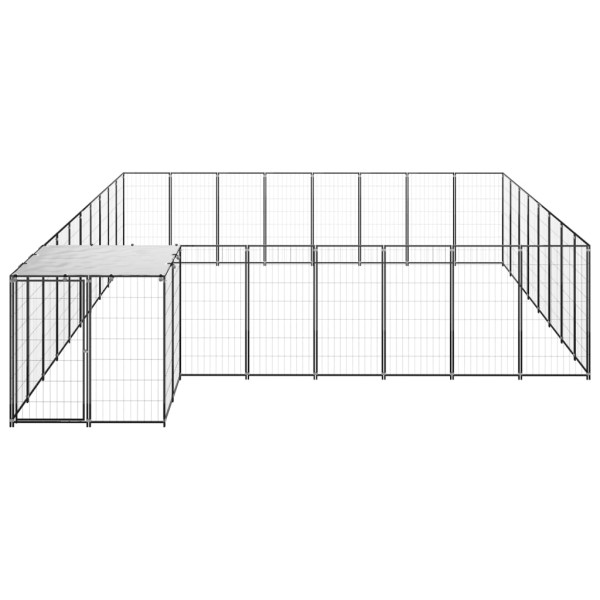 Perrera negra 20,57 m² acero Perrera negra 20,57 m² acero