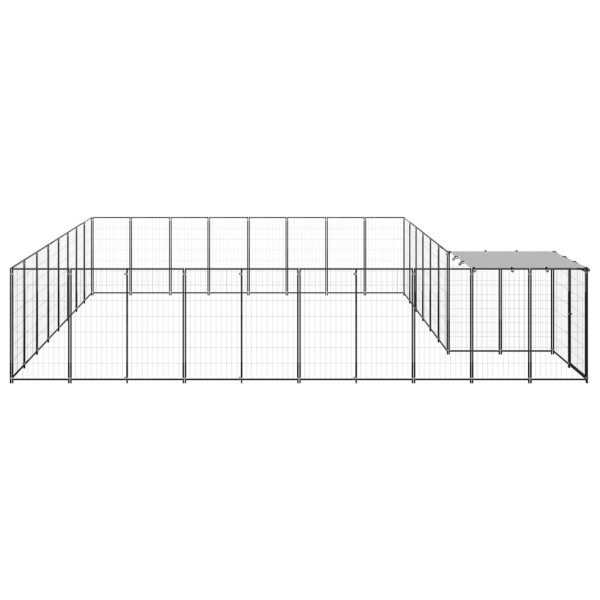 Perrera negra 20,57 m² acero Perrera negra 20,57 m² acero