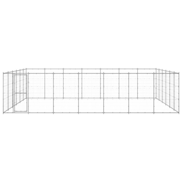 Perrera de exterior de acero galvanizado 50,82 m² Perrera de exterior de acero galvanizado 50,82 m²