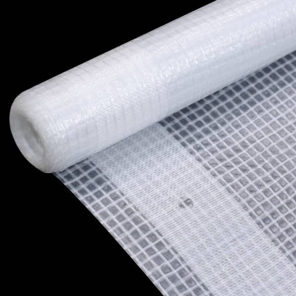 Lonas de leno 2 unidades 260 g/m² 4x20 m blanca Lonas de leno 2 unidades 260 g/m² 4x20 m blanca