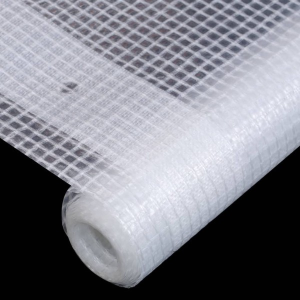 Lonas de leno 2 unidades 260 g/m² 4x20 m blanca Lonas de leno 2 unidades 260 g/m² 4x20 m blanca