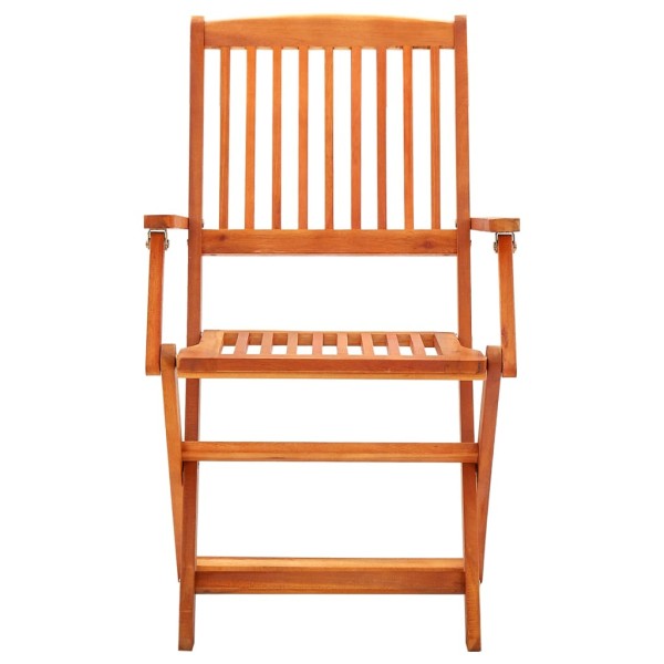 Set de comedor de jardín plegable 5 pzas madera eucalipto Set de comedor de jardín plegable 5 pzas madera eucalipto