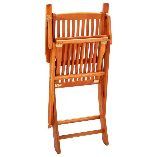 Set de comedor de jardín plegable 5 pzas madera eucalipto Set de comedor de jardín plegable 5 pzas madera eucalipto