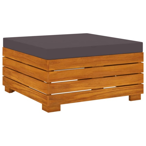 Juego muebles de jardín y cojines 10 pzas madera maciza acacia Juego muebles de jardín y cojines 10 pzas madera maciza acacia