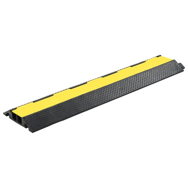 Rampas protectoras de cables 4 uds 2 canales goma 101,5 cm