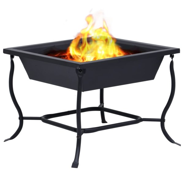 Brasero de acero negro 42x42x45 cm Brasero de acero negro 42x42x45 cm