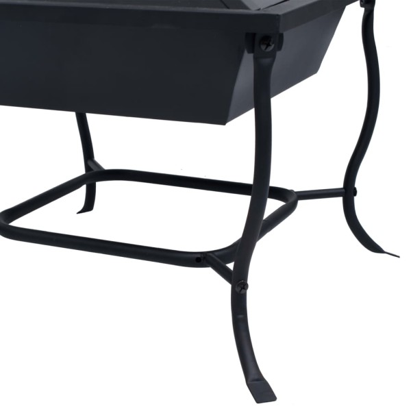 Brasero de acero negro 42x42x45 cm Brasero de acero negro 42x42x45 cm