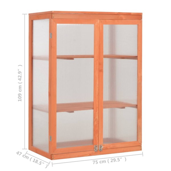 Invernadero de madera 75x47x109 cm Invernadero de madera 75x47x109 cm